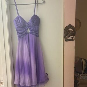 My Michelle Purple Ombre Mini Dress